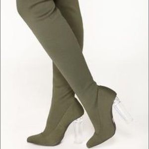 Thigh High Sock Boots